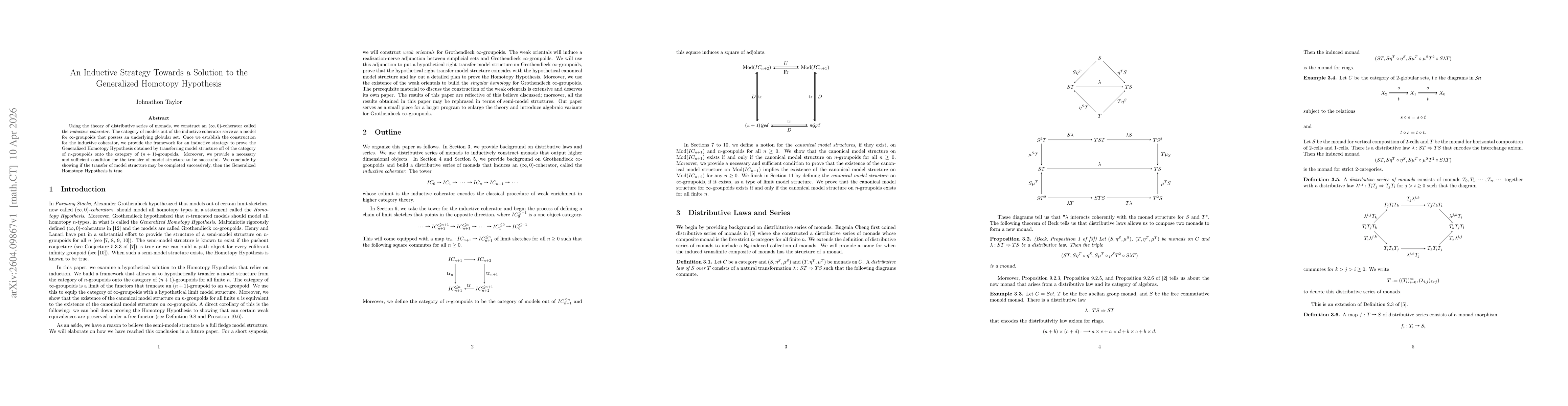 Thumbnail for An Inductive Strategy Towards a Solution to the Generalized Homotopy Hypothesis