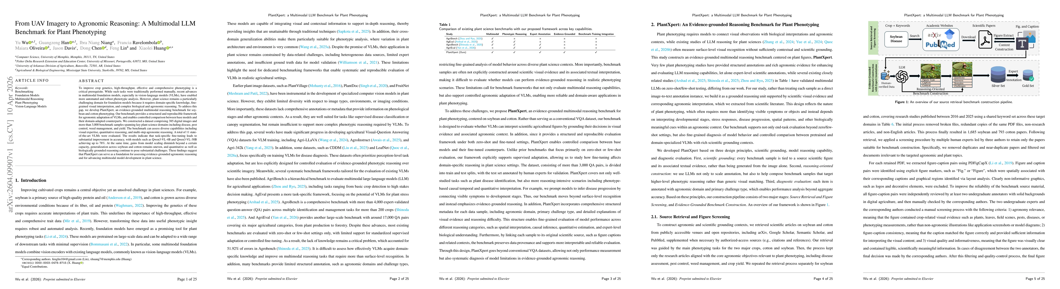 Thumbnail for From UAV Imagery to Agronomic Reasoning: A Multimodal LLM Benchmark for Plant Phenotyping