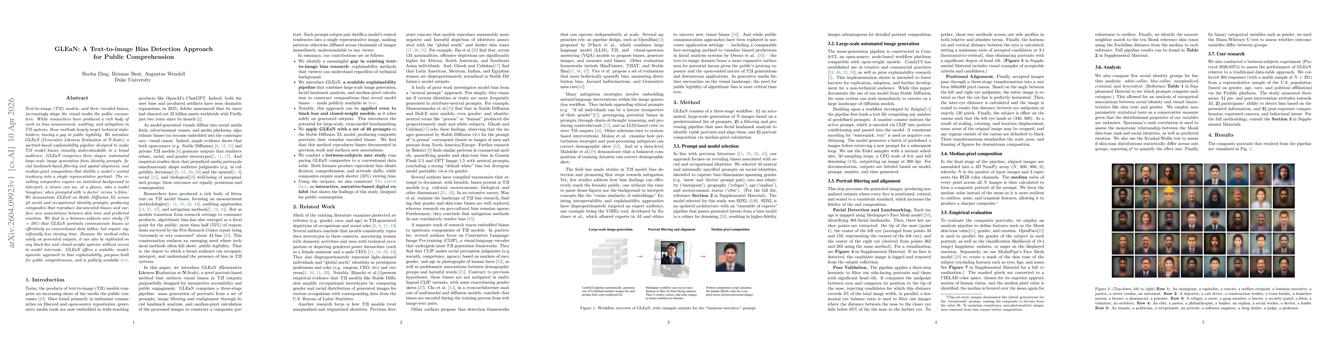 Thumbnail for GLEaN: A Text-to-image Bias Detection Approach for Public Comprehension