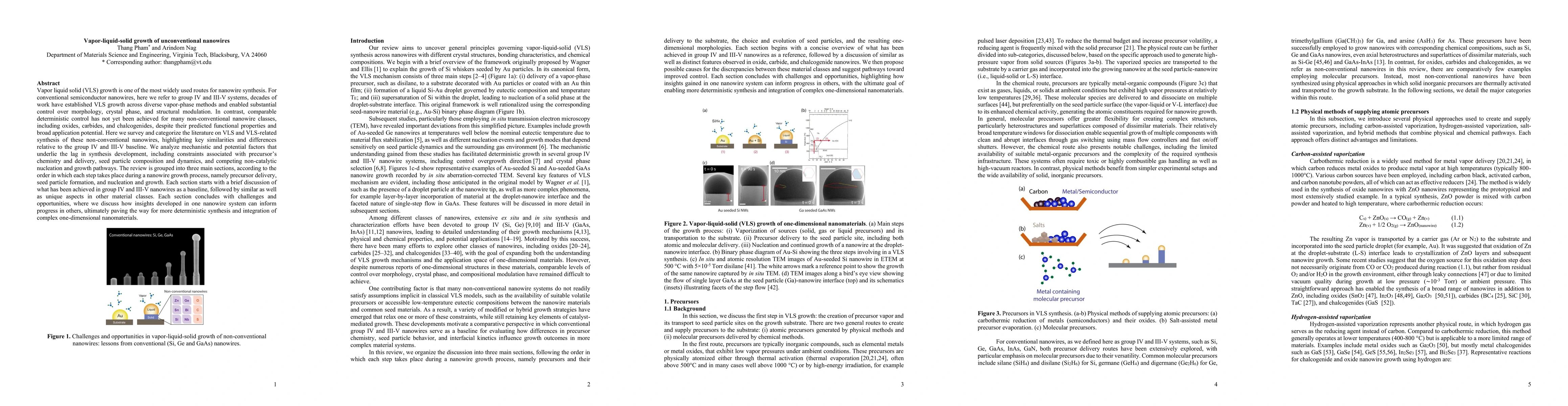 Thumbnail for Vapor-liquid-solid growth of unconventional nanowires