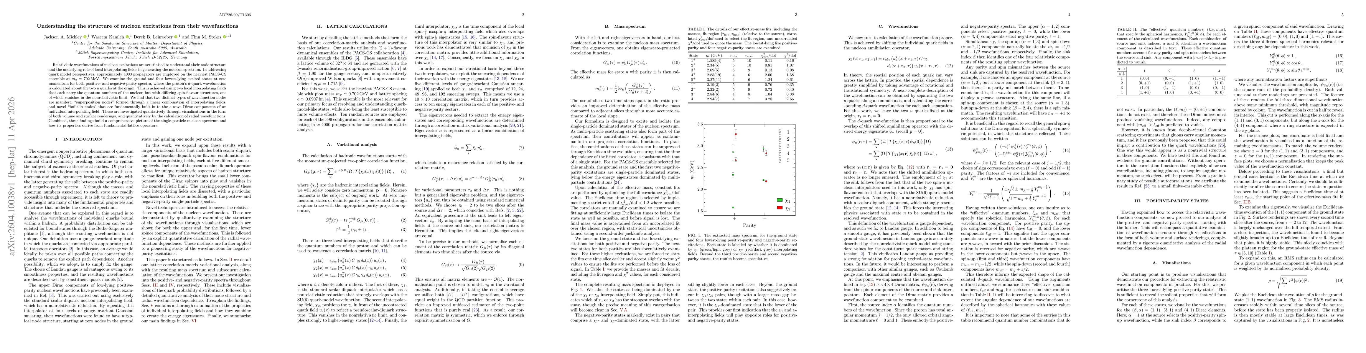 Thumbnail for Understanding the structure of nucleon excitations from their wavefunctions