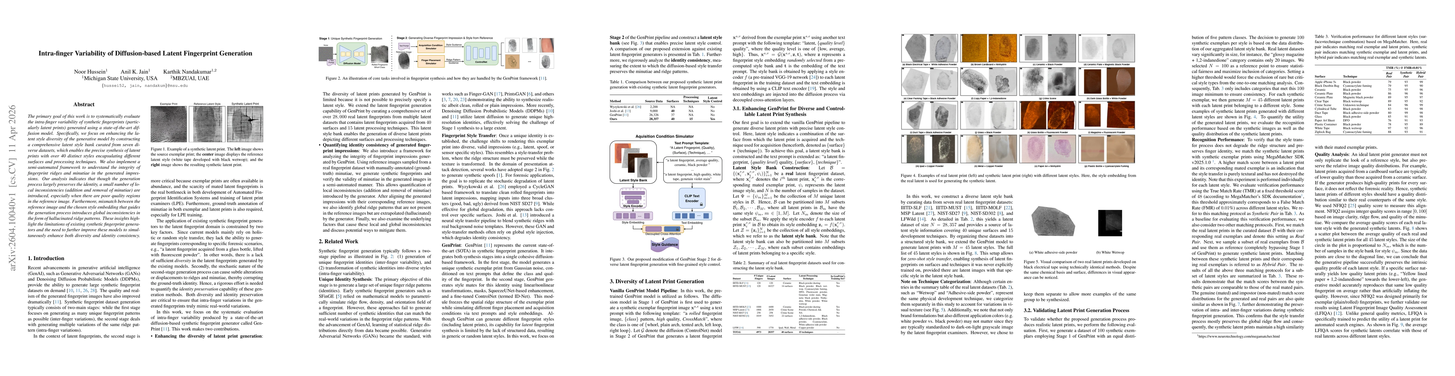 Thumbnail for Intra-finger Variability of Diffusion-based Latent Fingerprint Generation