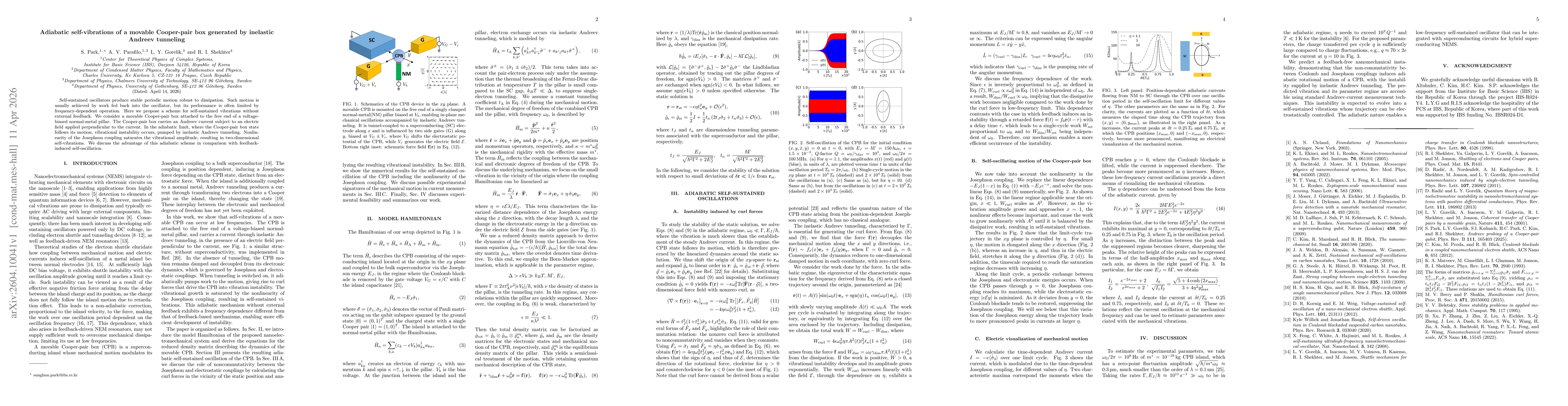 Thumbnail for Adiabatic self-vibrations of a movable Cooper-pair box generated by inelastic Andreev tunneling