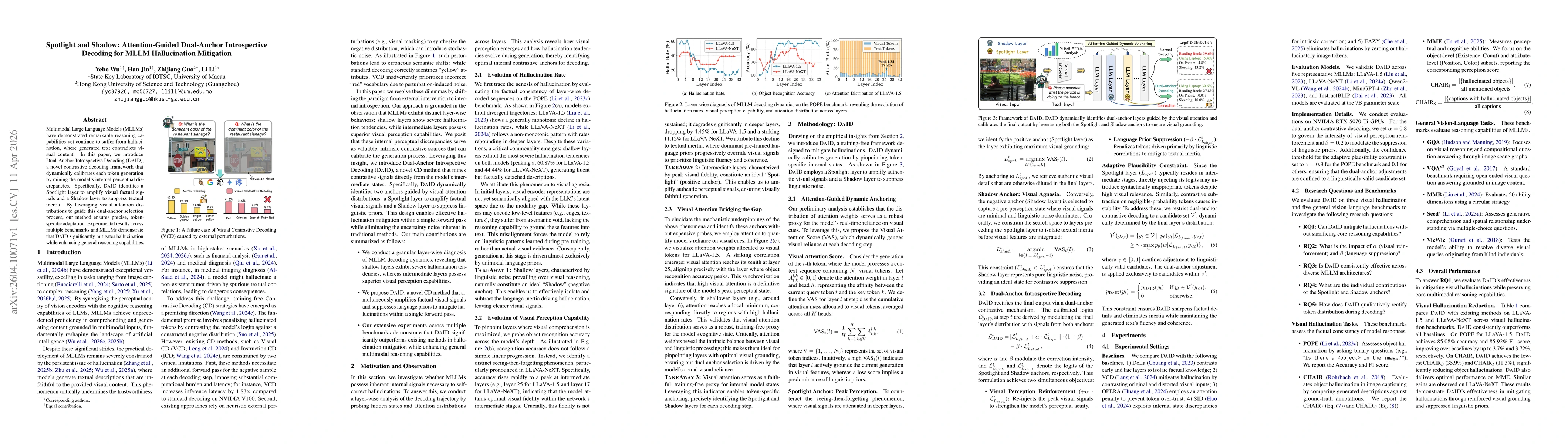 Thumbnail for Spotlight and Shadow: Attention-Guided Dual-Anchor Introspective Decoding for MLLM Hallucination Mitigation