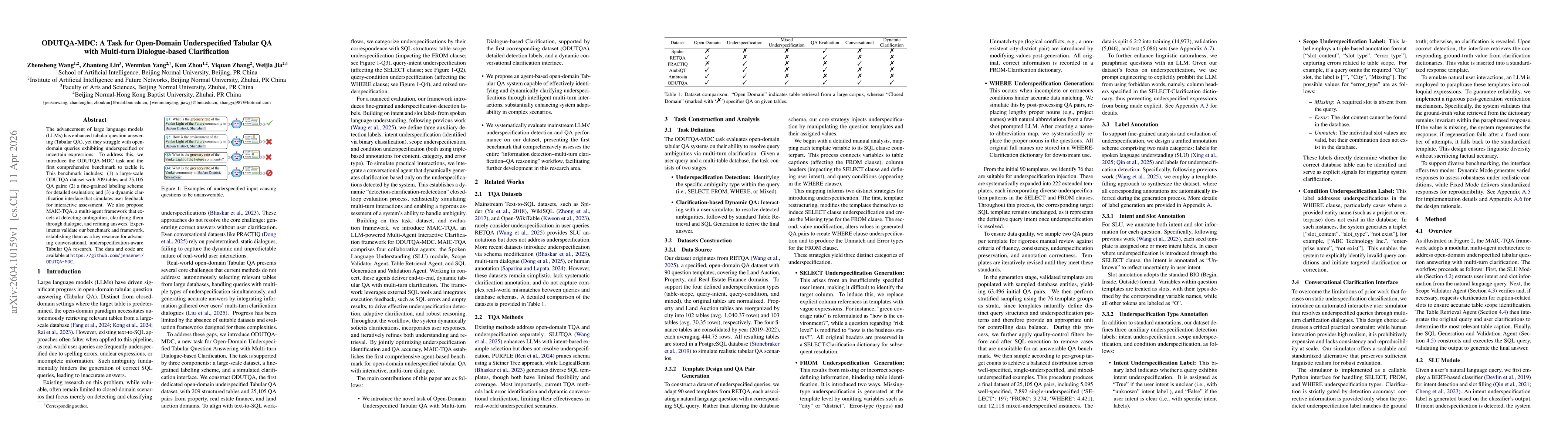 Thumbnail for ODUTQA-MDC: A Task for Open-Domain Underspecified Tabular QA with Multi-turn Dialogue-based Clarification
