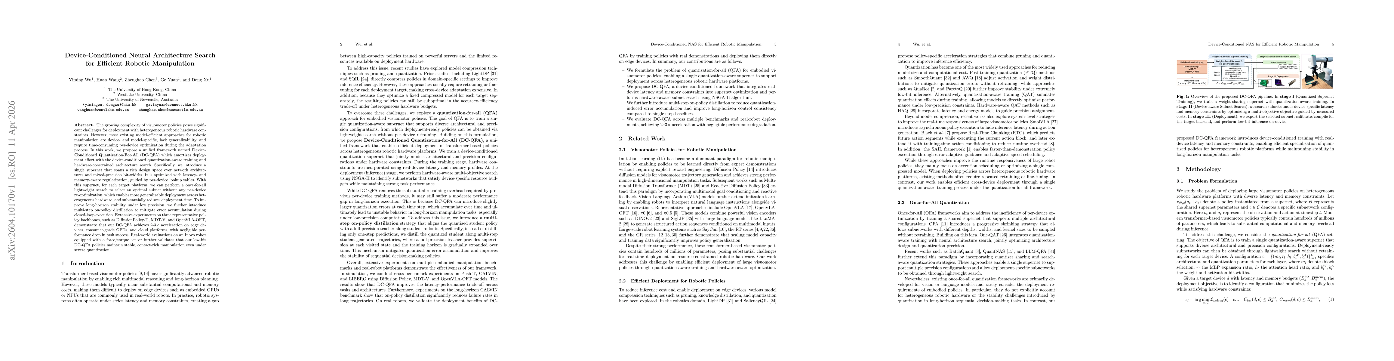 Thumbnail for Device-Conditioned Neural Architecture Search for Efficient Robotic Manipulation