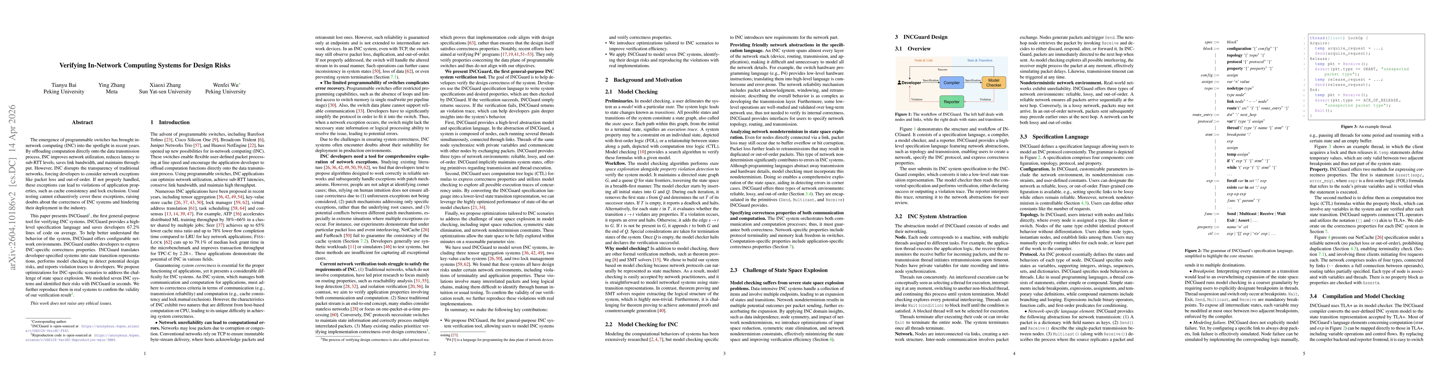 Thumbnail for Verifying In-Network Computing Systems for Design Risks