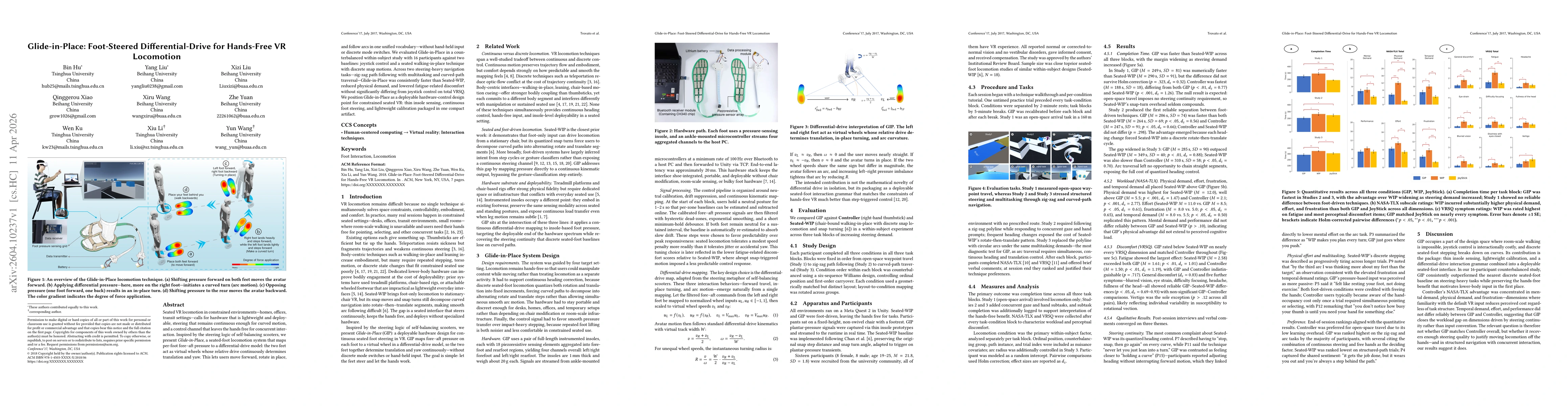 Thumbnail for Glide-in-Place: Foot-Steered Differential-Drive for Hands-Free VR Locomotion