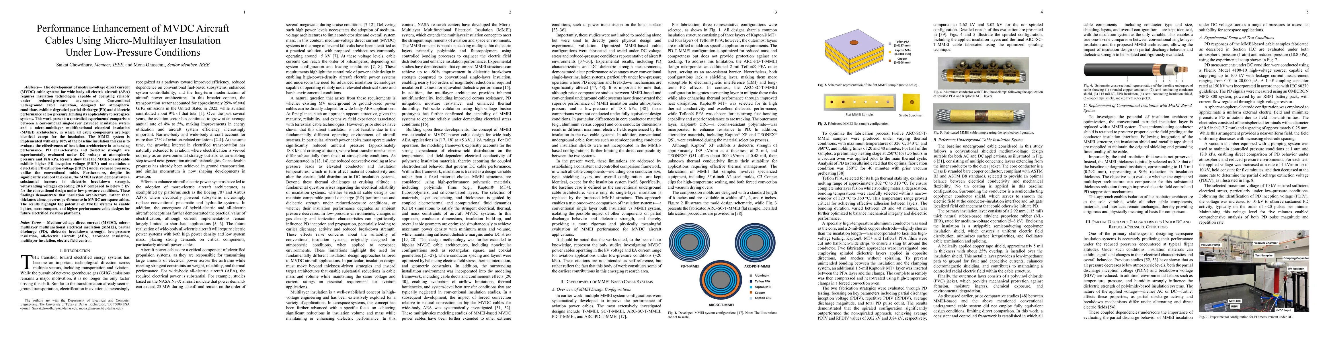 Thumbnail for Performance Enhancement of MVDC Aircraft Cables Using Micro-Multilayer Insulation Under Low-Pressure Conditions