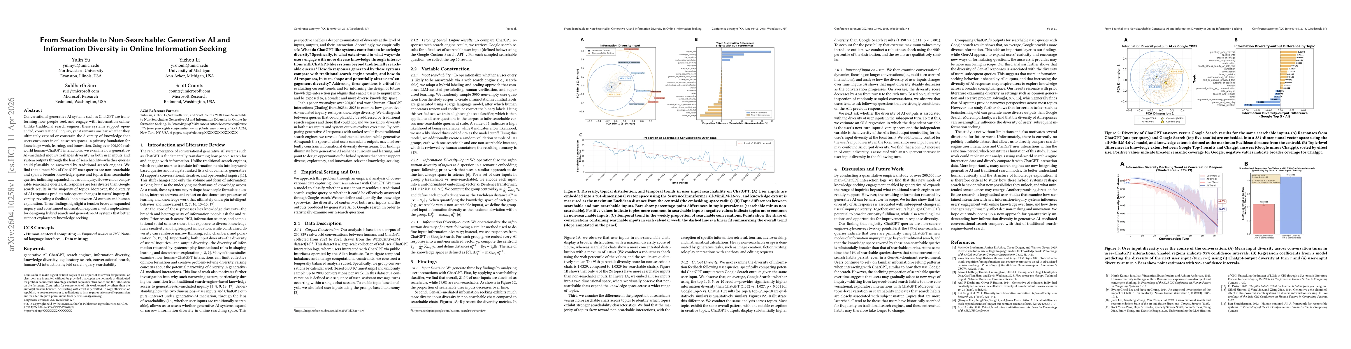 Thumbnail for From Searchable to Non-Searchable: Generative AI and Information Diversity in Online Information Seeking