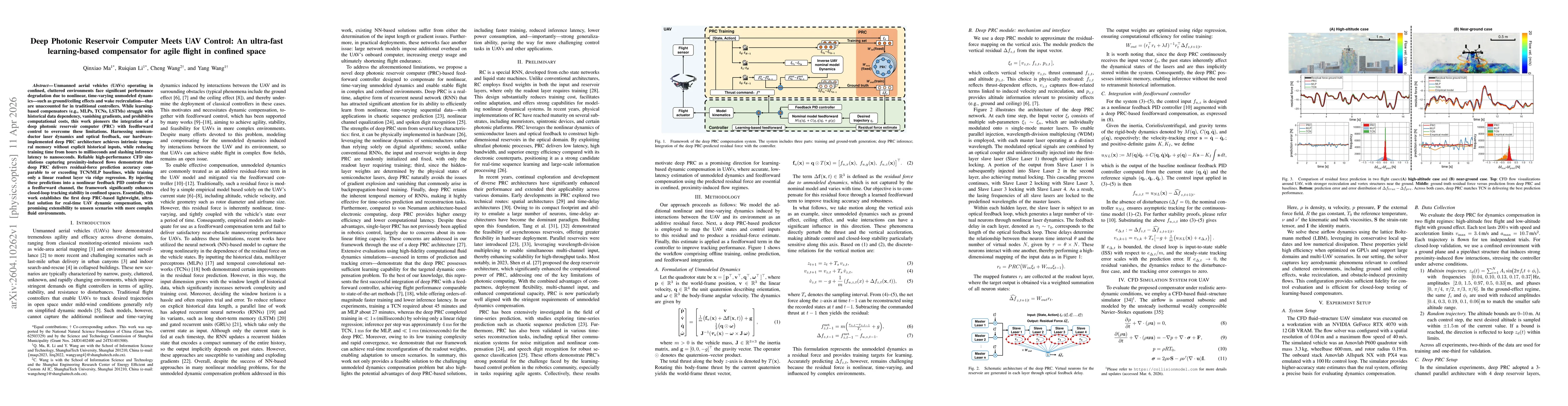 Thumbnail for Deep Photonic Reservoir Computer Meets UAV Control: An ultra-fast learning-based compensator for agile flight in confined space