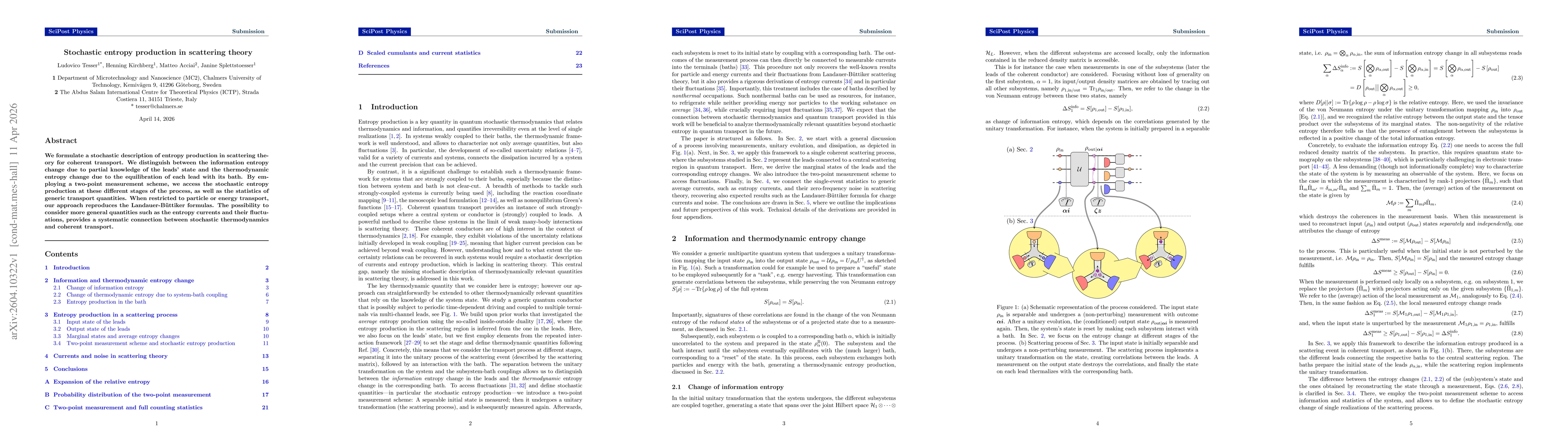 Thumbnail for Stochastic entropy production in scattering theory