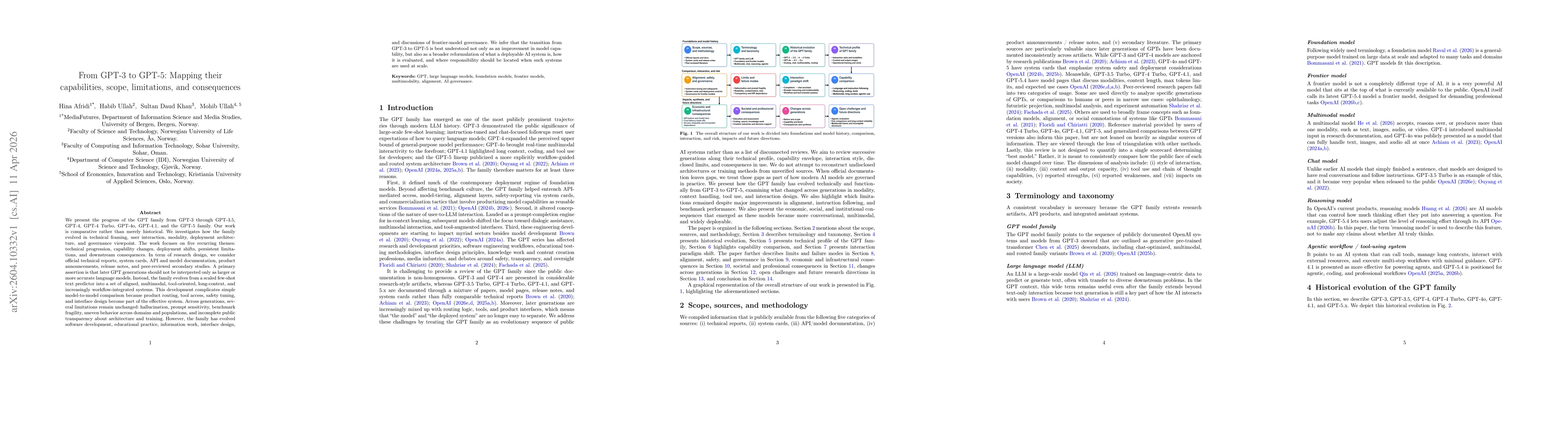Thumbnail for From GPT-3 to GPT-5: Mapping their capabilities, scope, limitations, and consequences