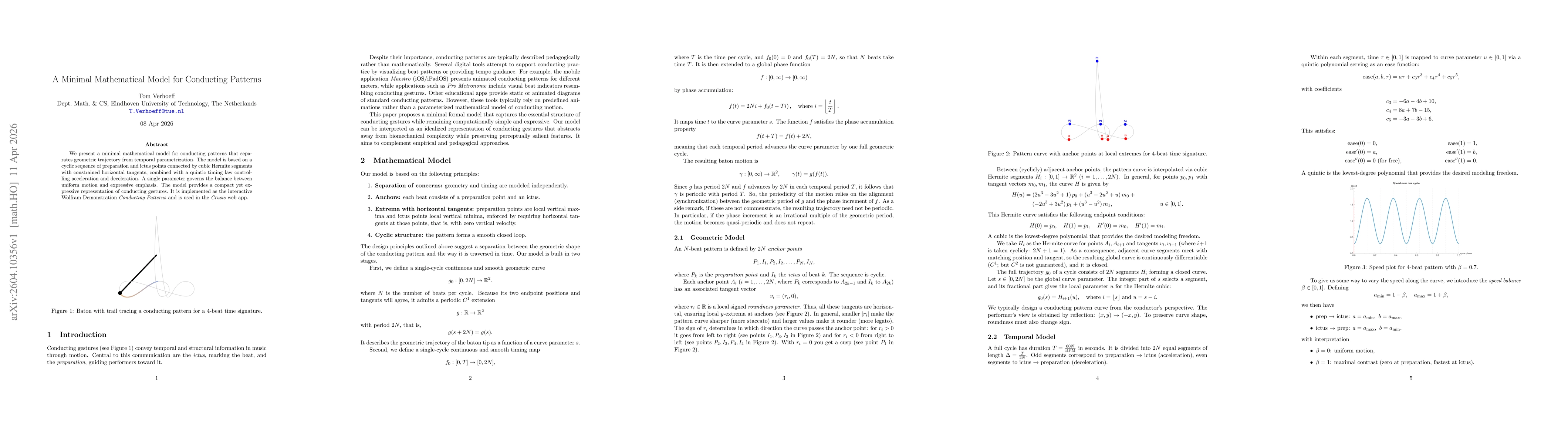 Thumbnail for A Minimal Mathematical Model for Conducting Patterns