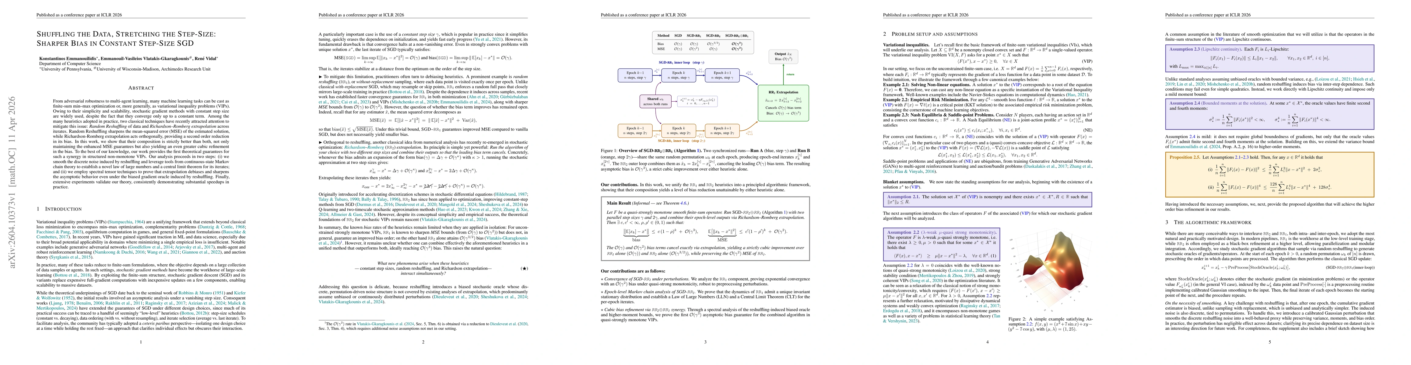 Thumbnail for Shuffling the Data, Stretching the Step-size: Sharper Bias in constant step-size SGD