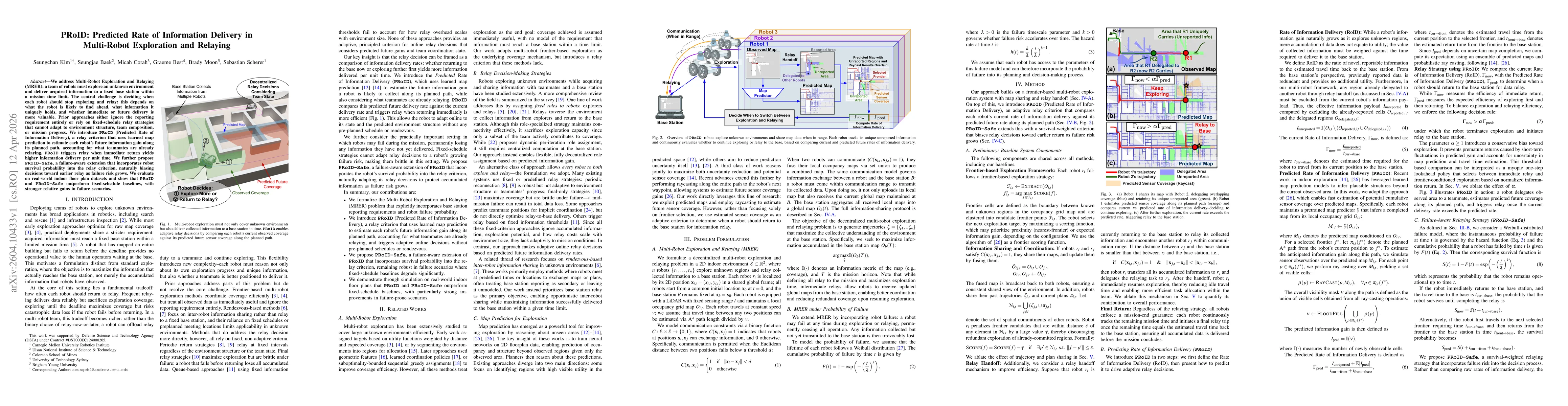 Thumbnail for PRoID: Predicted Rate of Information Delivery in Multi-Robot Exploration and Relaying