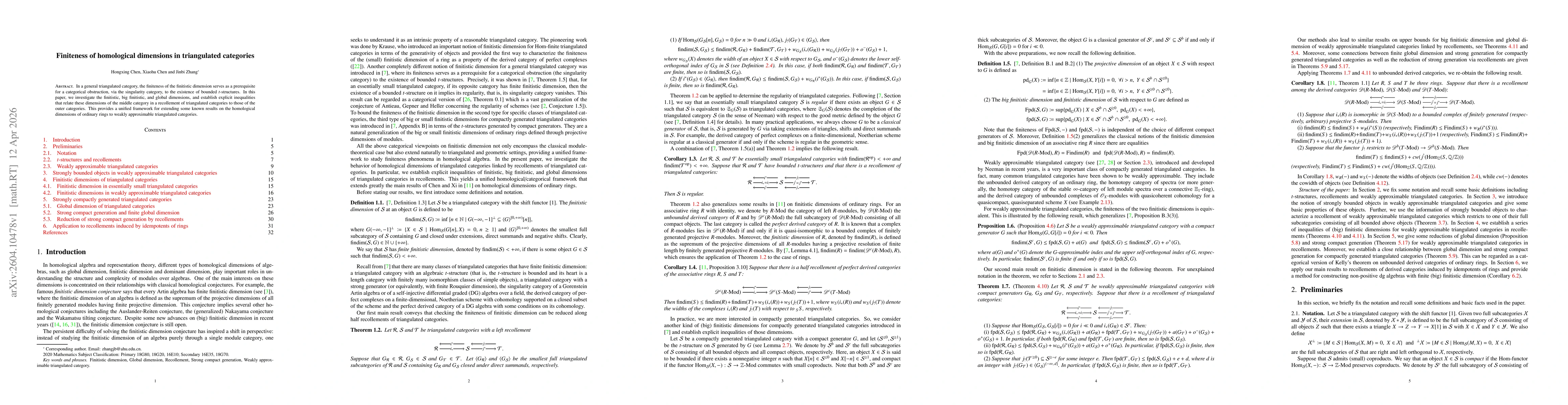 Thumbnail for Finiteness of homological dimensions in triangulated categories