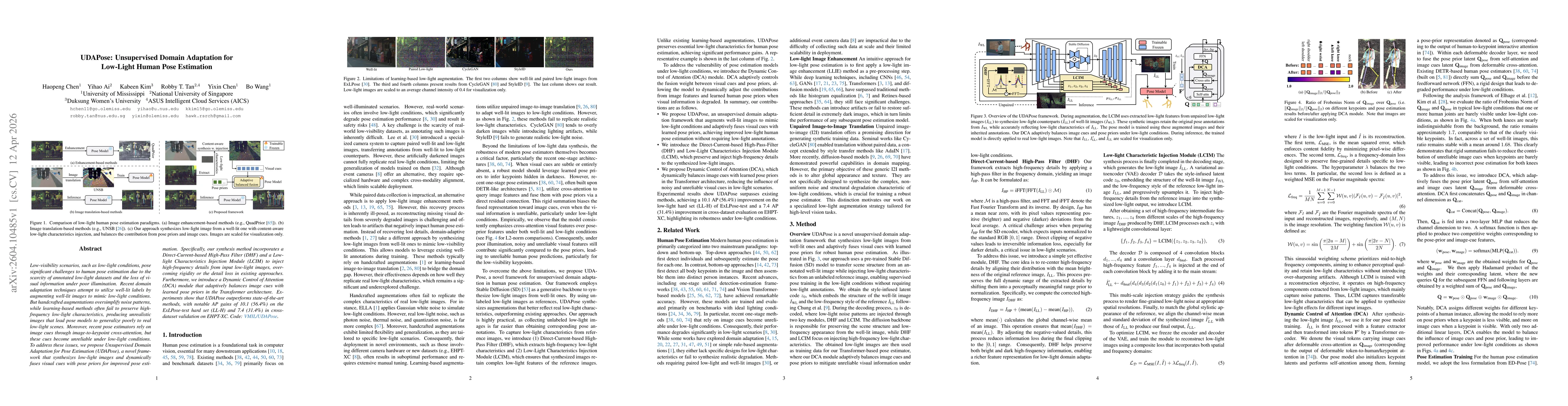 Thumbnail for UDAPose: Unsupervised Domain Adaptation for Low-Light Human Pose Estimation