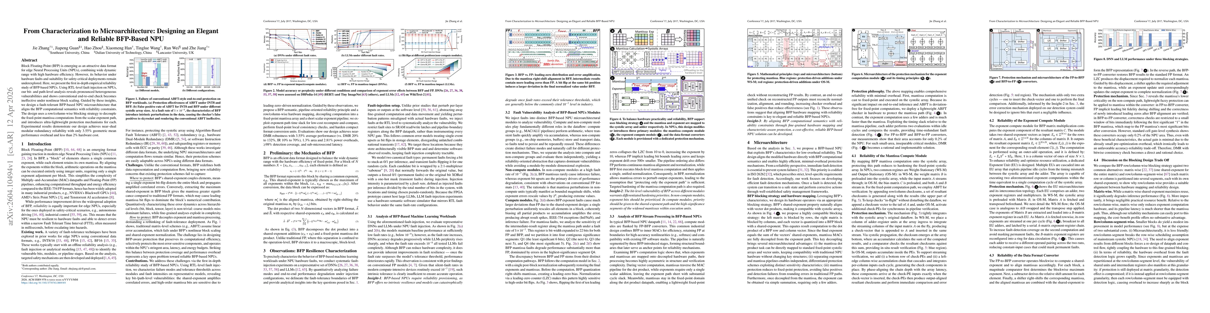 Thumbnail for From Characterization to Microarchitecture: Designing an Elegant and Reliable BFP-Based NPU