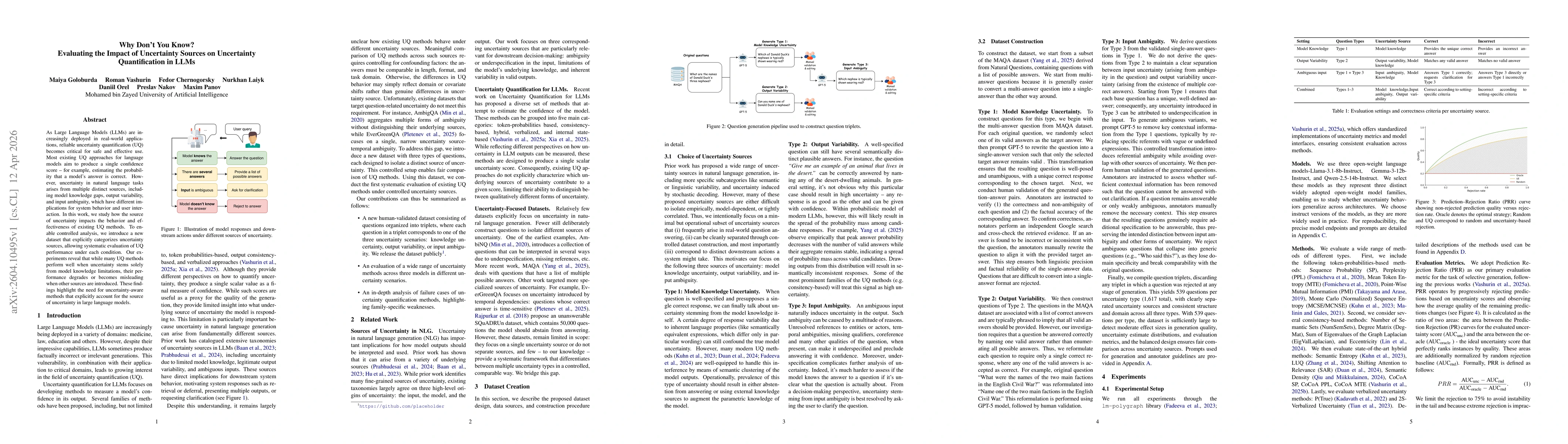 Thumbnail for Why Don't You Know? Evaluating the Impact of Uncertainty Sources on Uncertainty Quantification in LLMs