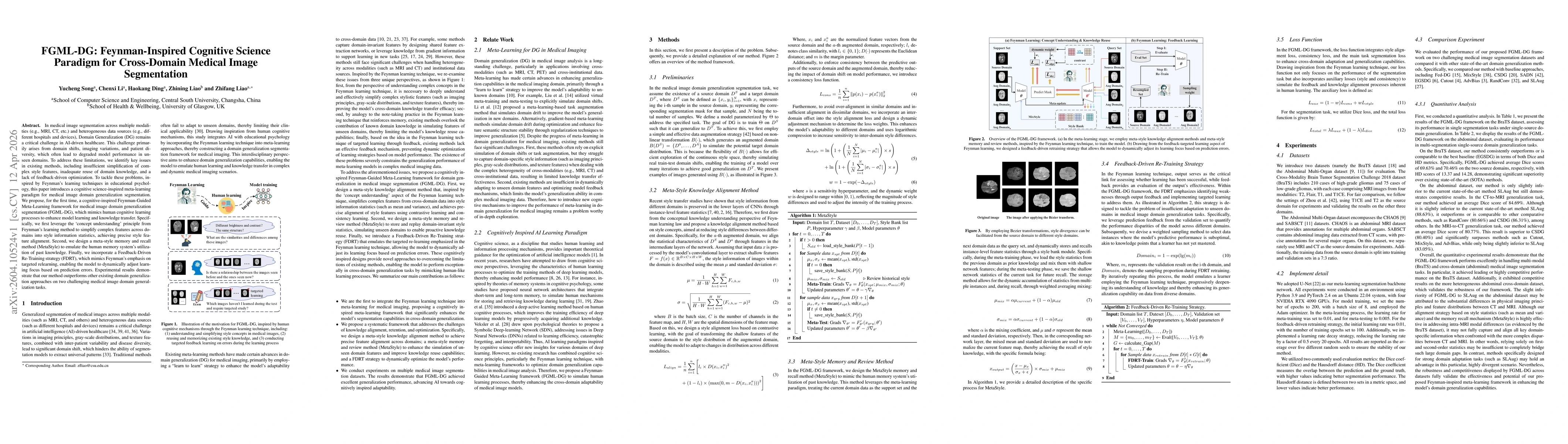 Thumbnail for FGML-DG: Feynman-Inspired Cognitive Science Paradigm for Cross-Domain Medical Image Segmentation