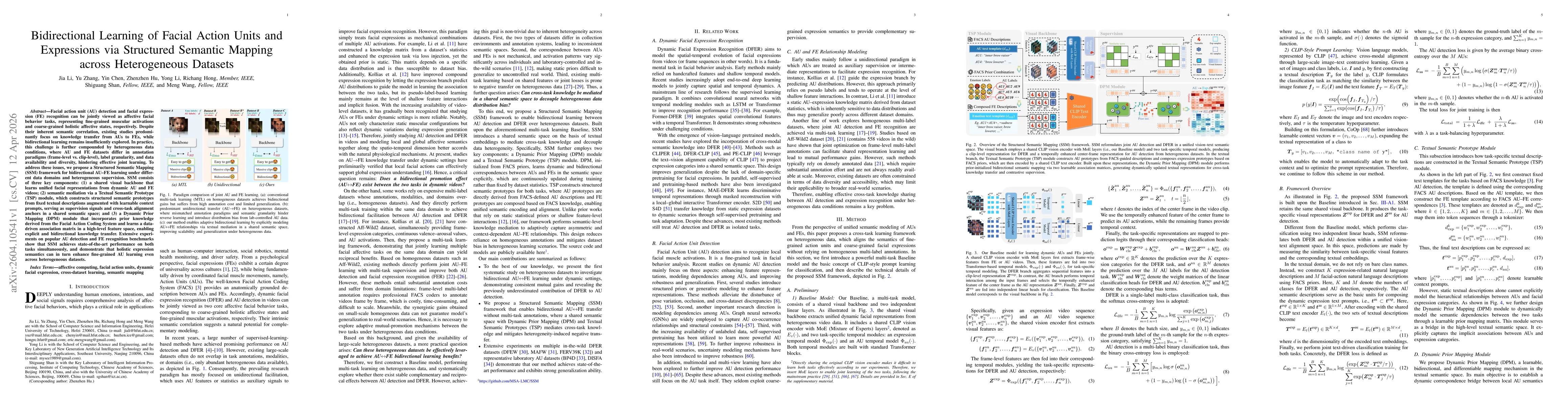 Thumbnail for Bidirectional Learning of Facial Action Units and Expressions via Structured Semantic Mapping across Heterogeneous Datasets