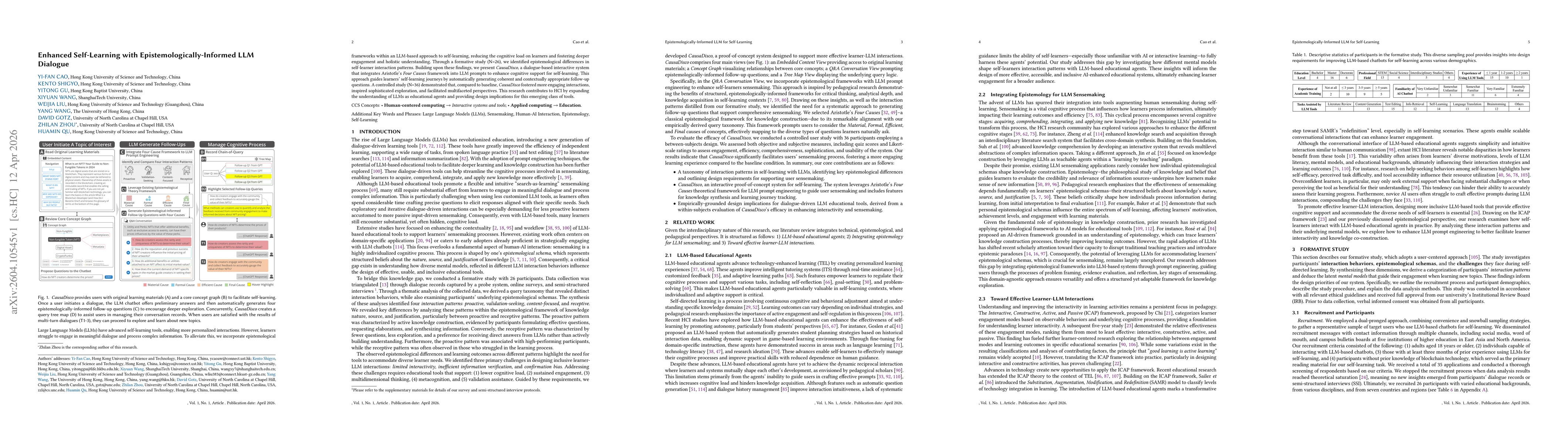Thumbnail for Enhanced Self-Learning with Epistemologically-Informed LLM Dialogue