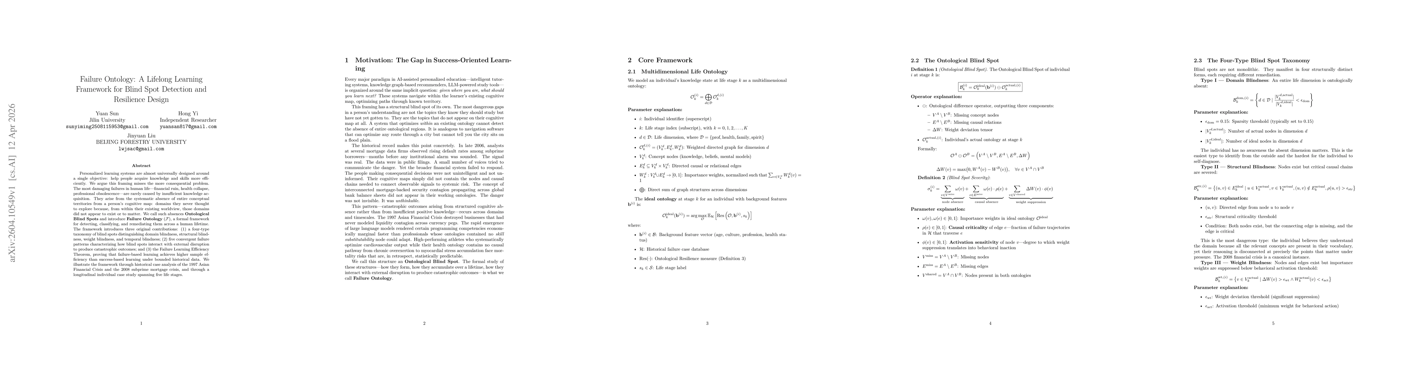 Thumbnail for Failure Ontology: A Lifelong Learning Framework for Blind Spot Detection and Resilience Design
