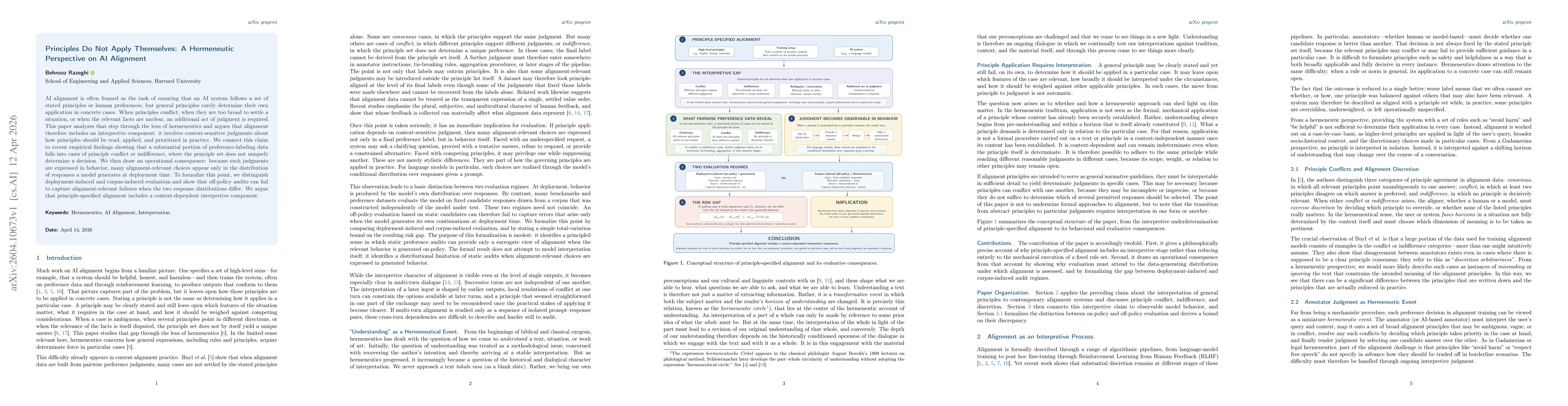 Thumbnail for Principles Do Not Apply Themselves: A Hermeneutic Perspective on AI Alignment