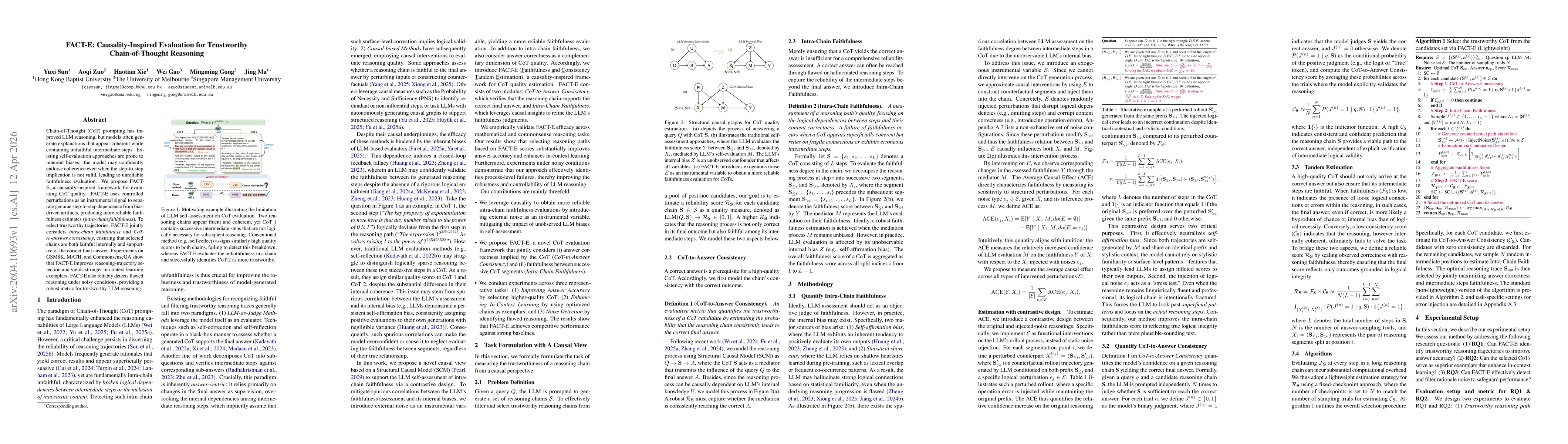 Thumbnail for FACT-E: Causality-Inspired Evaluation for Trustworthy Chain-of-Thought Reasoning