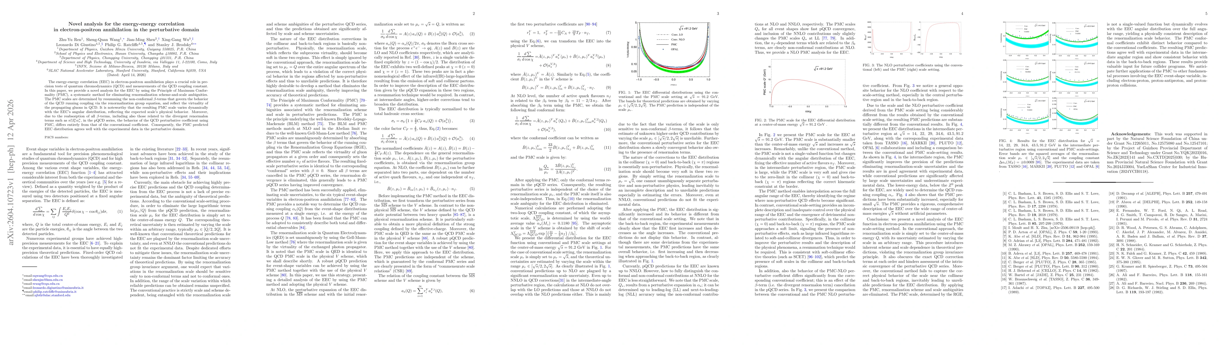 Thumbnail for Novel analysis for the energy-energy correlation in electron-positron annihilation in the perturbative domain