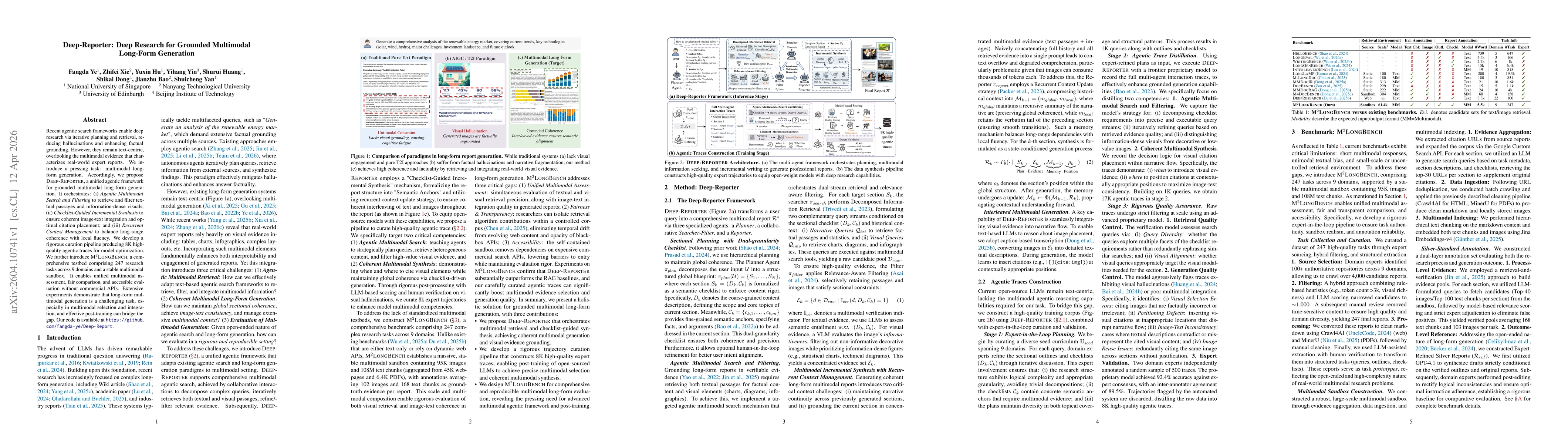 Thumbnail for Deep-Reporter: Deep Research for Grounded Multimodal Long-Form Generation