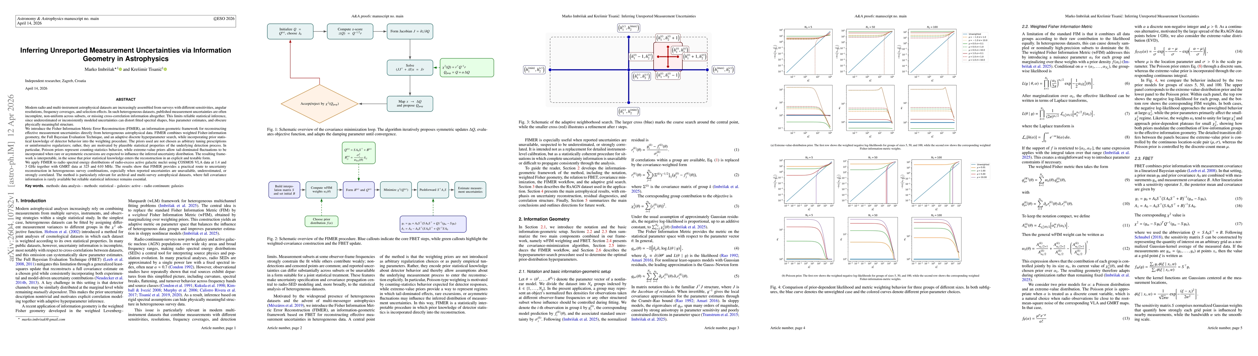 Thumbnail for Inferring Unreported Measurement Uncertainties via Information Geometry in Astrophysics
