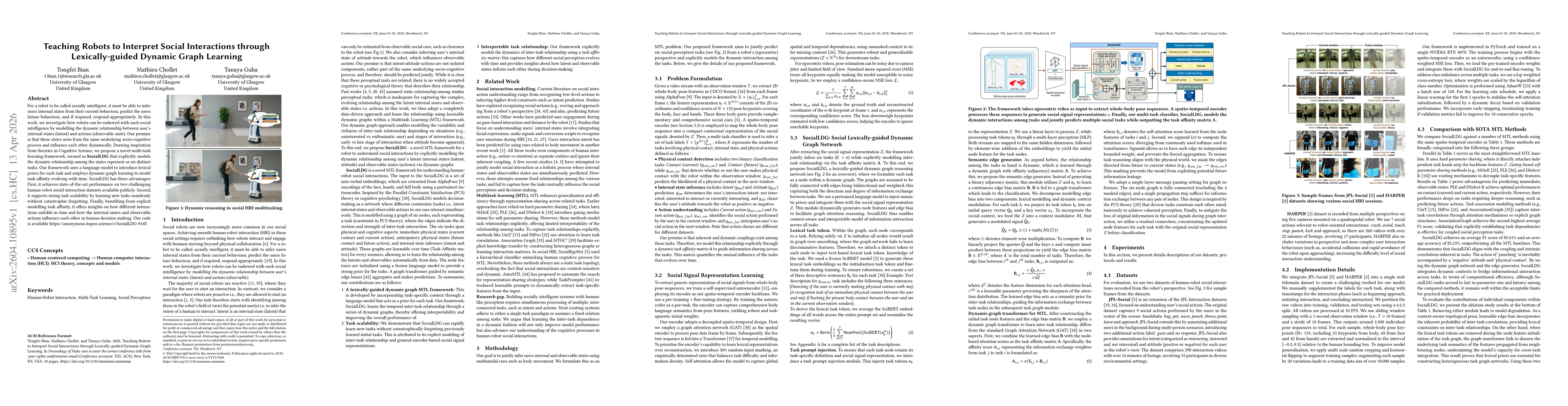 Thumbnail for Teaching Robots to Interpret Social Interactions through Lexically-guided Dynamic Graph Learning