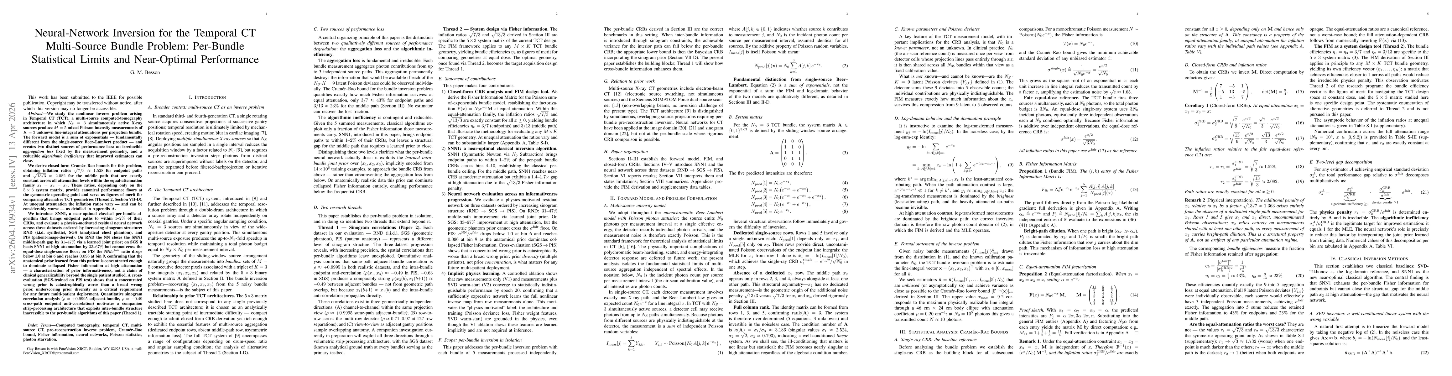 Thumbnail for Neural-Network Inversion for the Temporal CT Multi-Source Bundle Problem: Per-Bundle Statistical Limits and Near-Optimal Performance