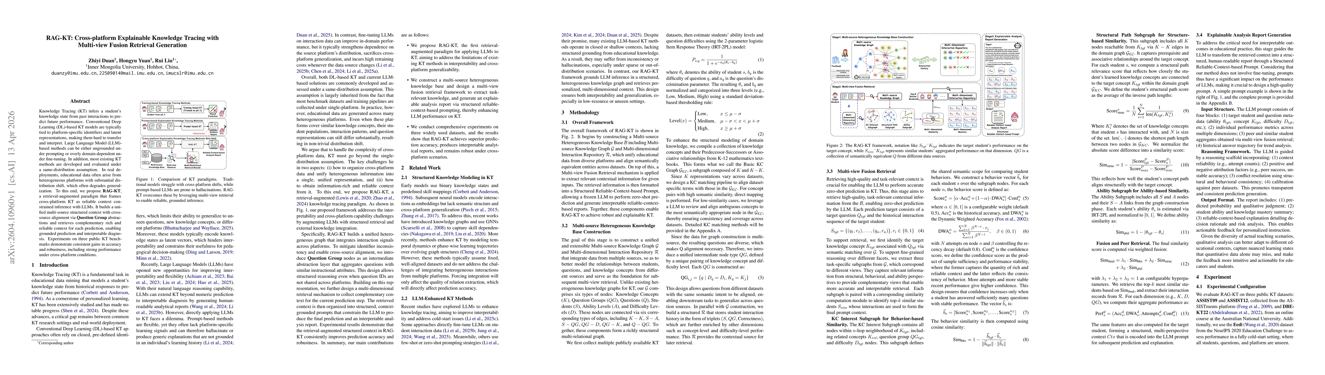 Thumbnail for RAG-KT: Cross-platform Explainable Knowledge Tracing with Multi-view Fusion Retrieval Generation