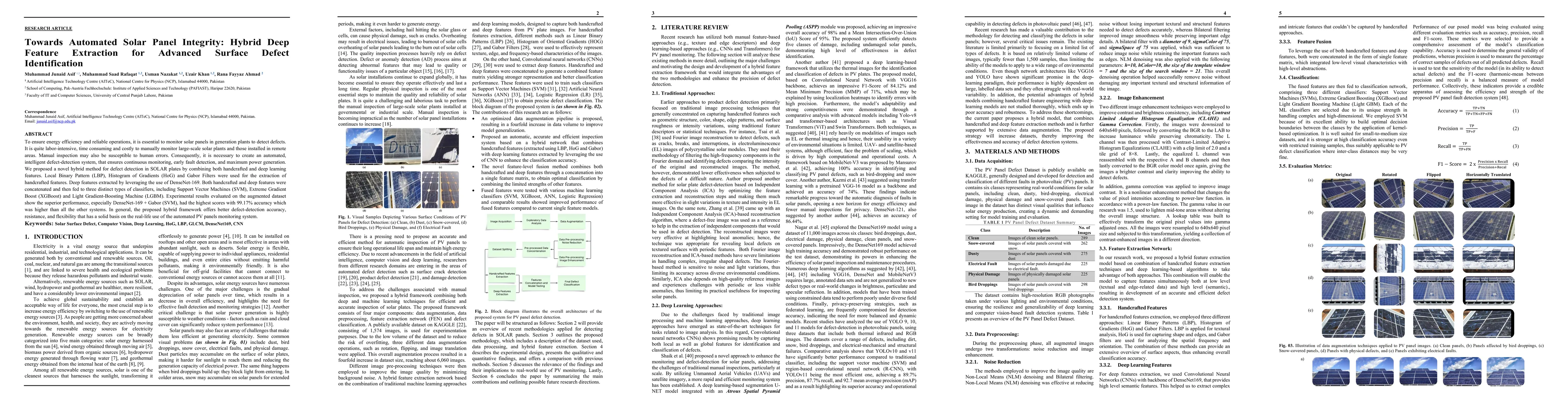 Thumbnail for Towards Automated Solar Panel Integrity: Hybrid Deep Feature Extraction for Advanced Surface Defect Identification