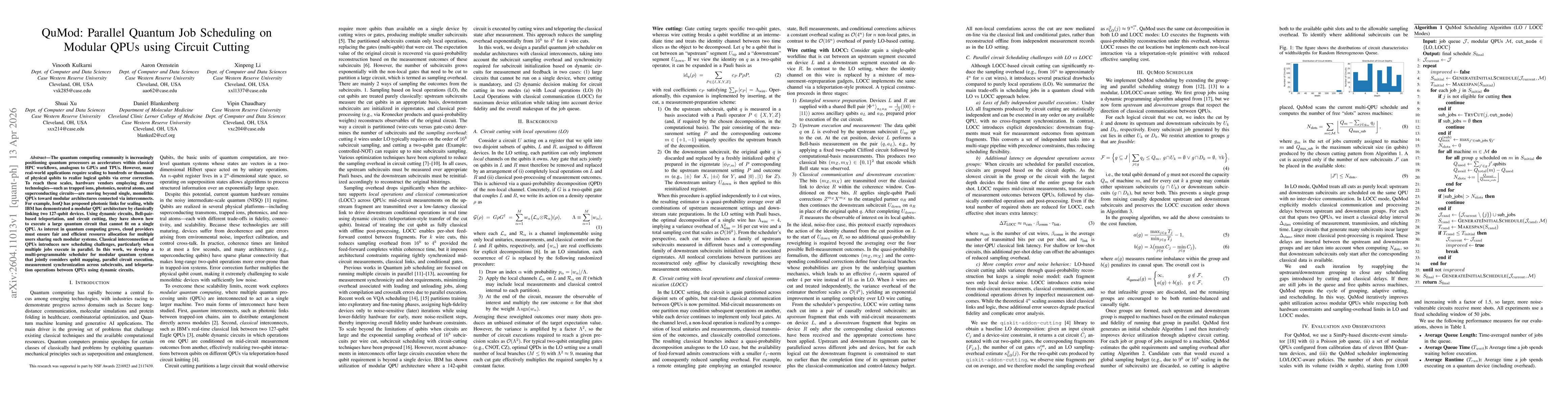 Thumbnail for QuMod: Parallel Quantum Job Scheduling on Modular QPUs using Circuit Cutting