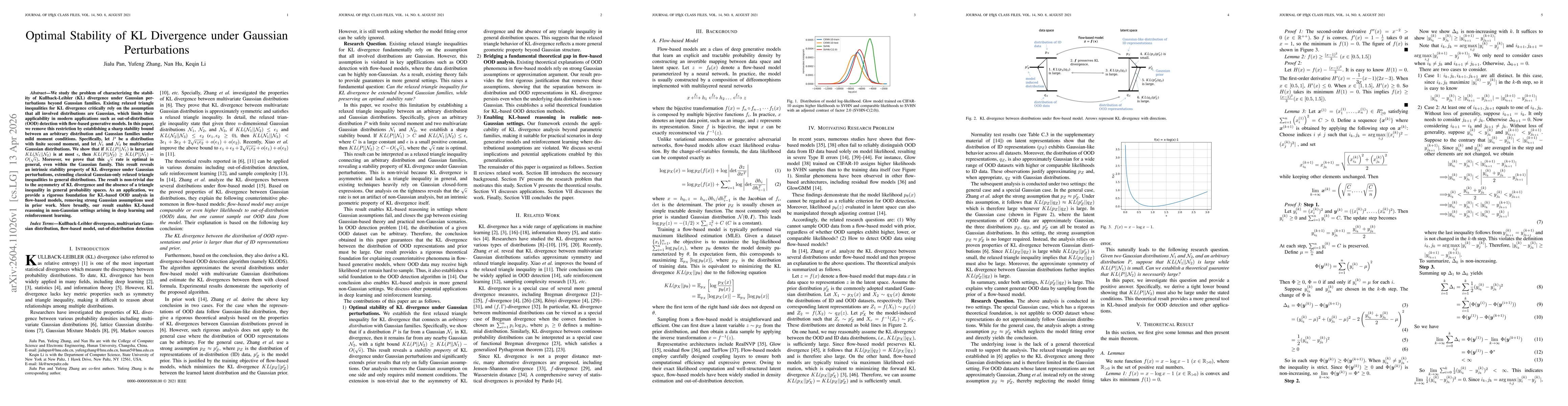Thumbnail for Optimal Stability of KL Divergence under Gaussian Perturbations