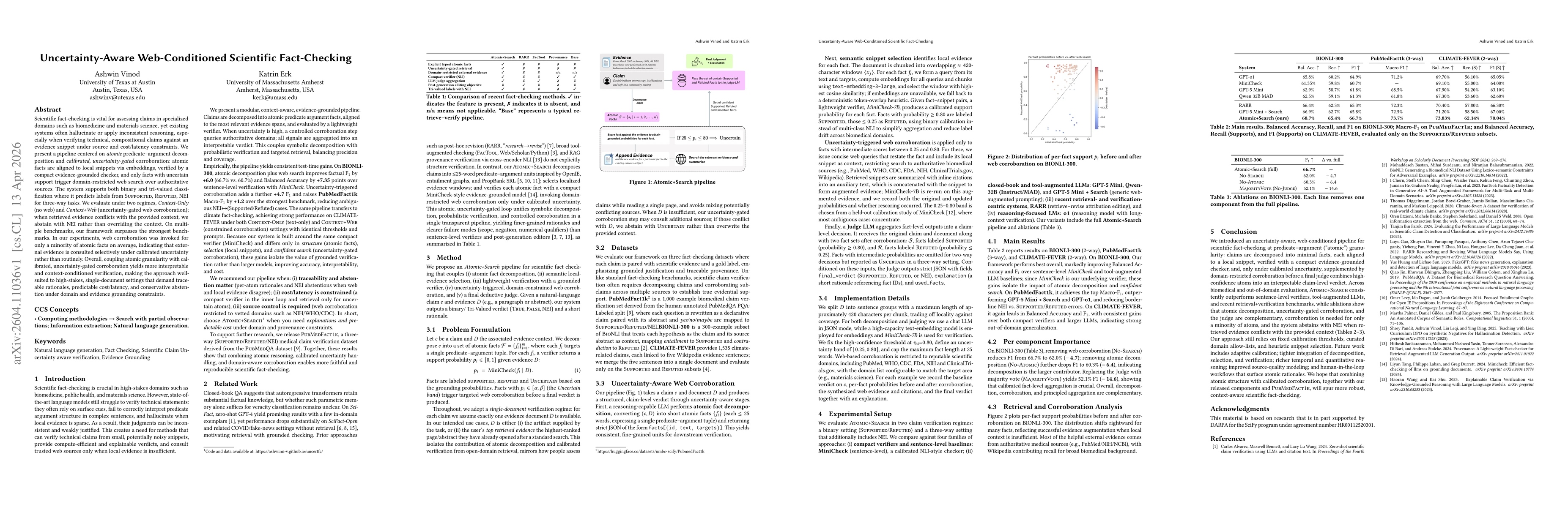 Thumbnail for Uncertainty-Aware Web-Conditioned Scientific Fact-Checking