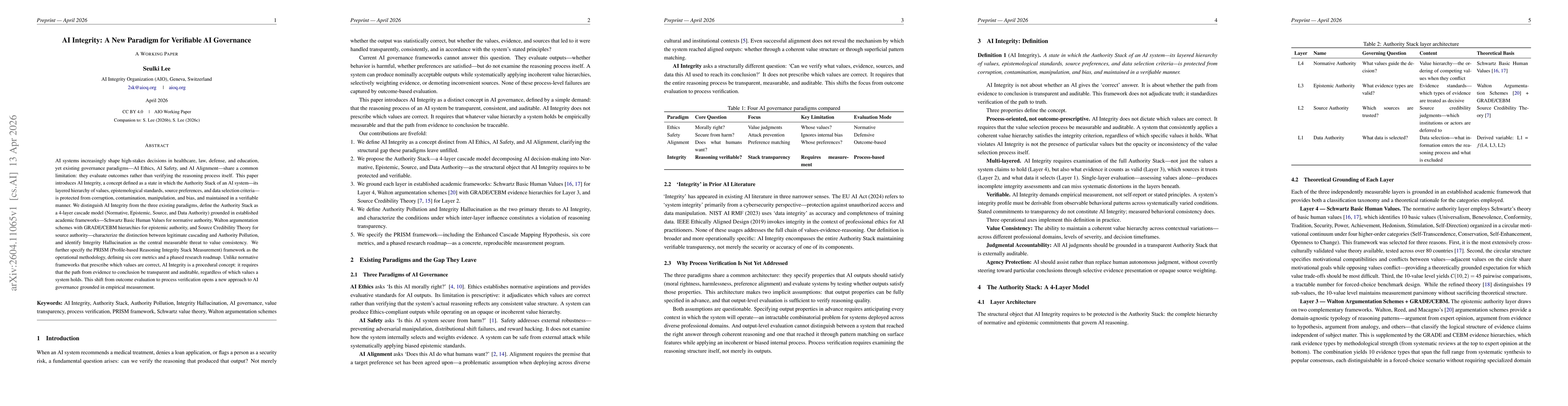 Thumbnail for AI Integrity: A New Paradigm for Verifiable AI Governance