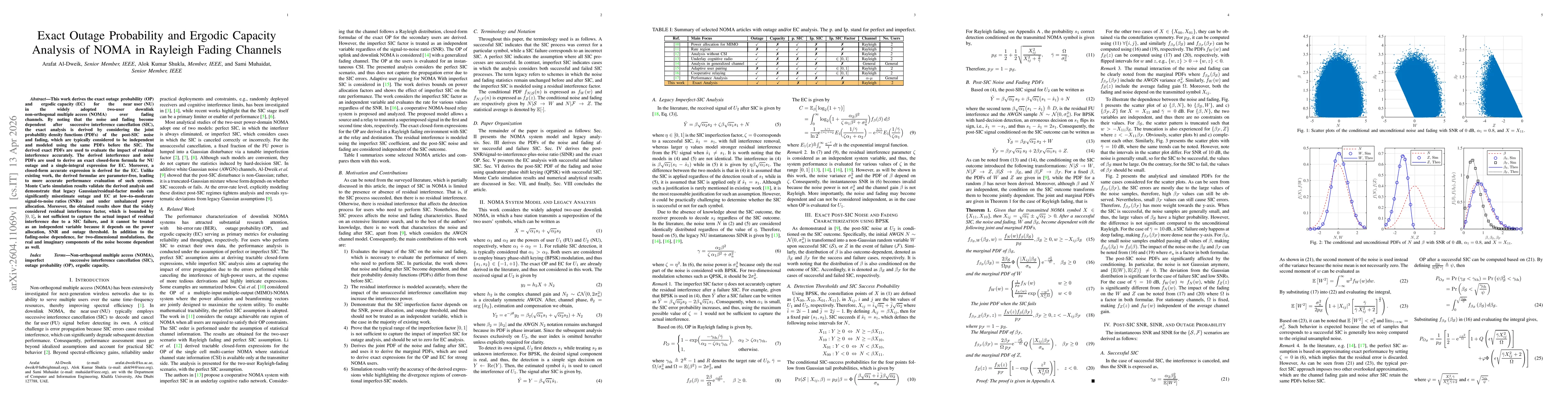 Thumbnail for Exact Outage Probability and Ergodic Capacity Analysis of NOMA in Rayleigh Fading Channels