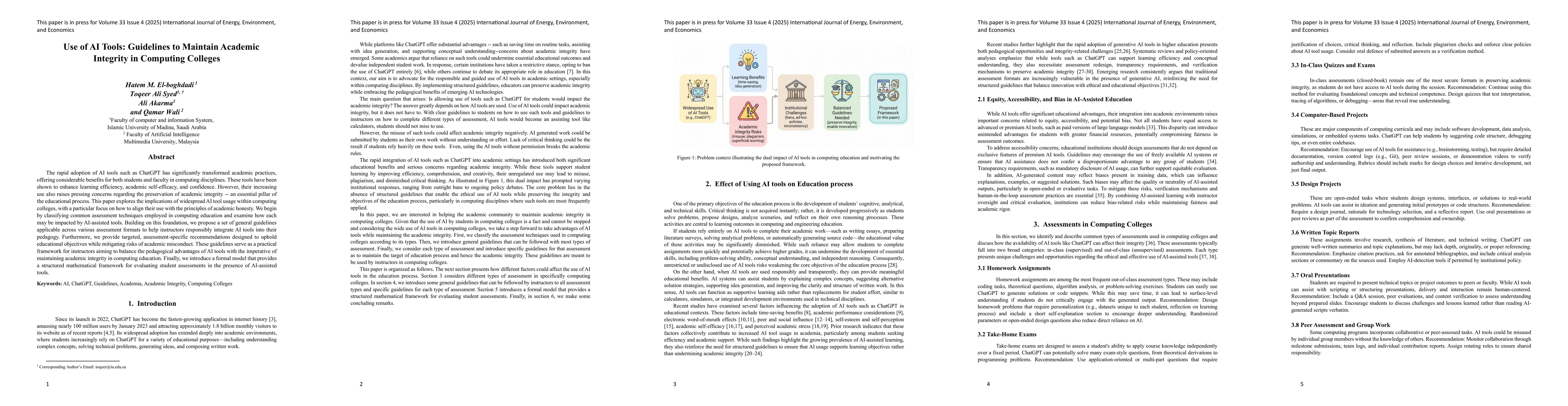 Thumbnail for Use of AI Tools: Guidelines to Maintain Academic Integrity in Computing Colleges