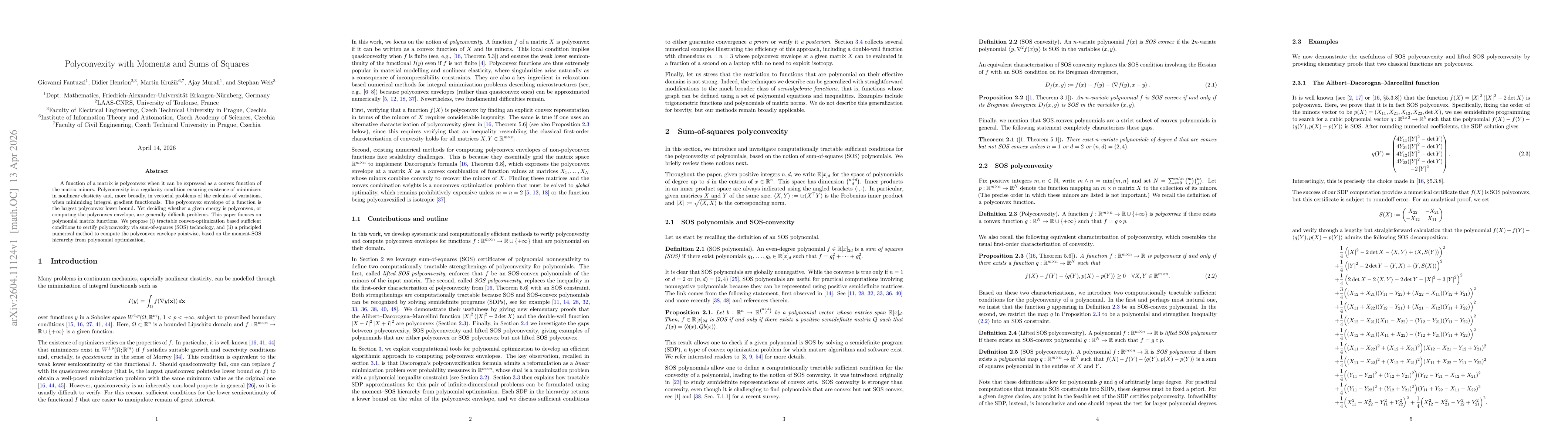 Thumbnail for Polyconvexity with Moments and Sums of Squares