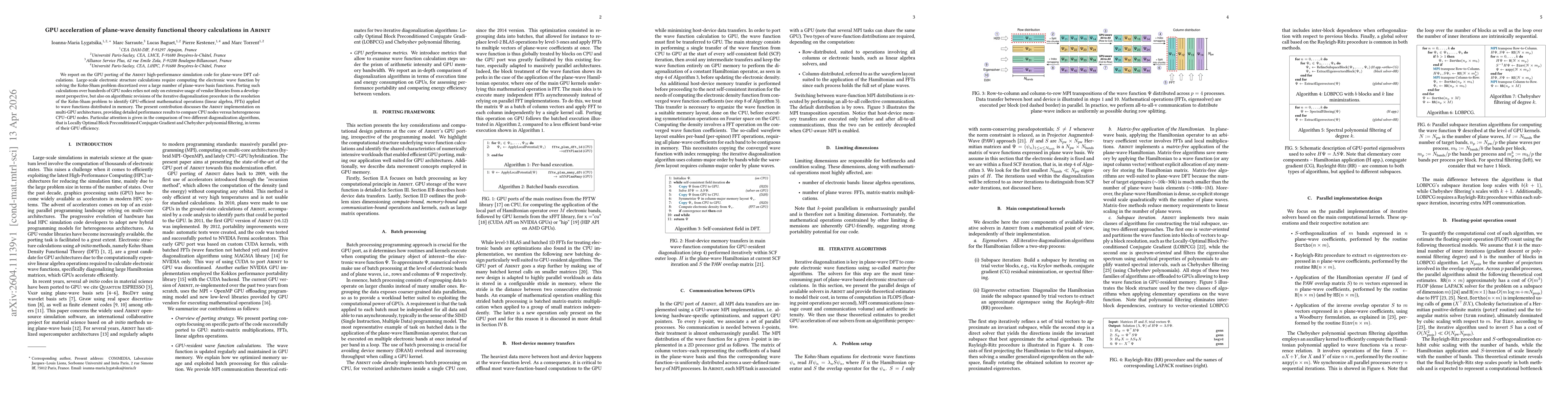 Thumbnail for GPU acceleration of plane-wave density functional theory calculations in Abinit