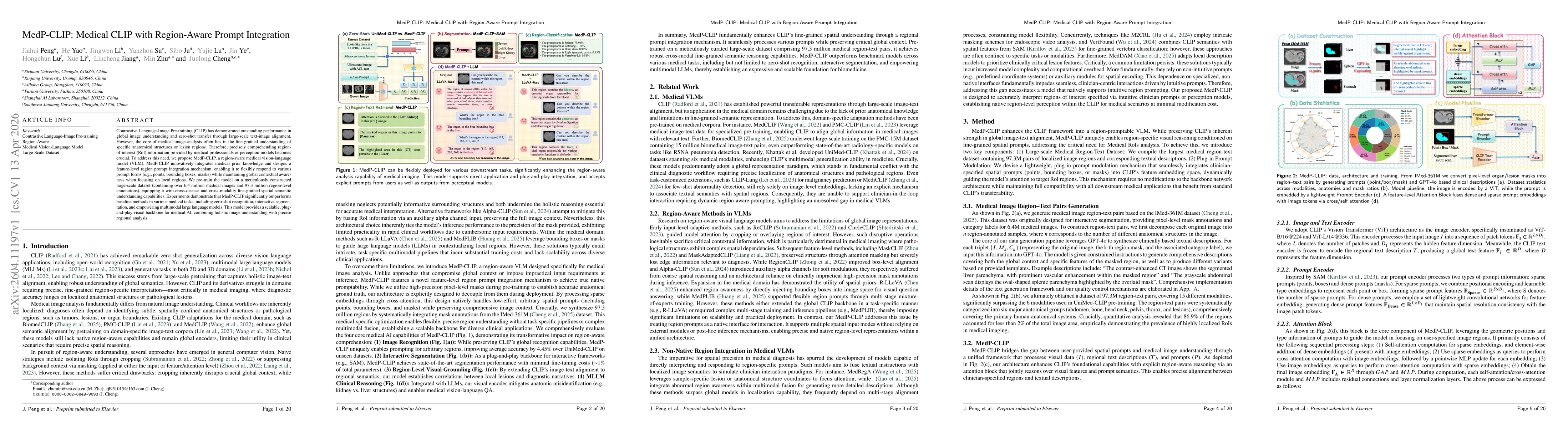 Thumbnail for MedP-CLIP: Medical CLIP with Region-Aware Prompt Integration