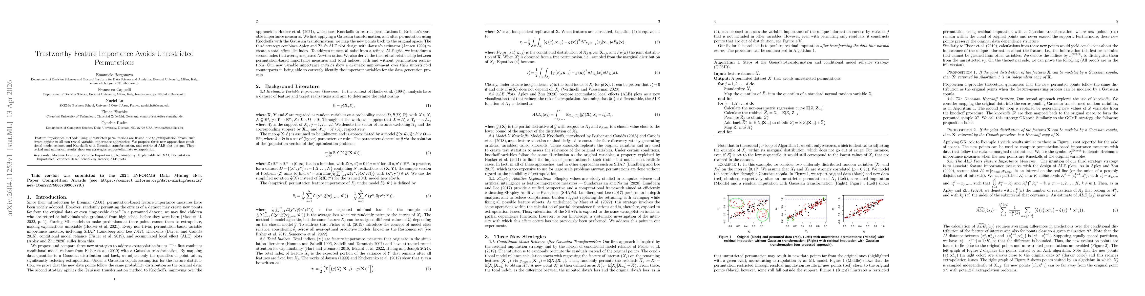 Thumbnail for Trustworthy Feature Importance Avoids Unrestricted Permutations