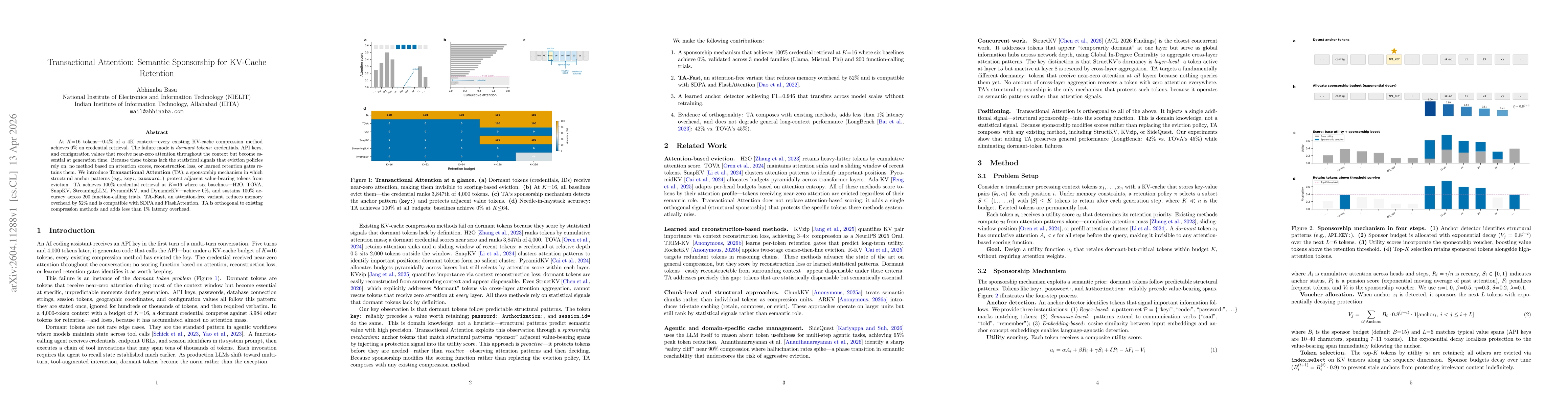 Thumbnail for Transactional Attention: Semantic Sponsorship for KV-Cache Retention