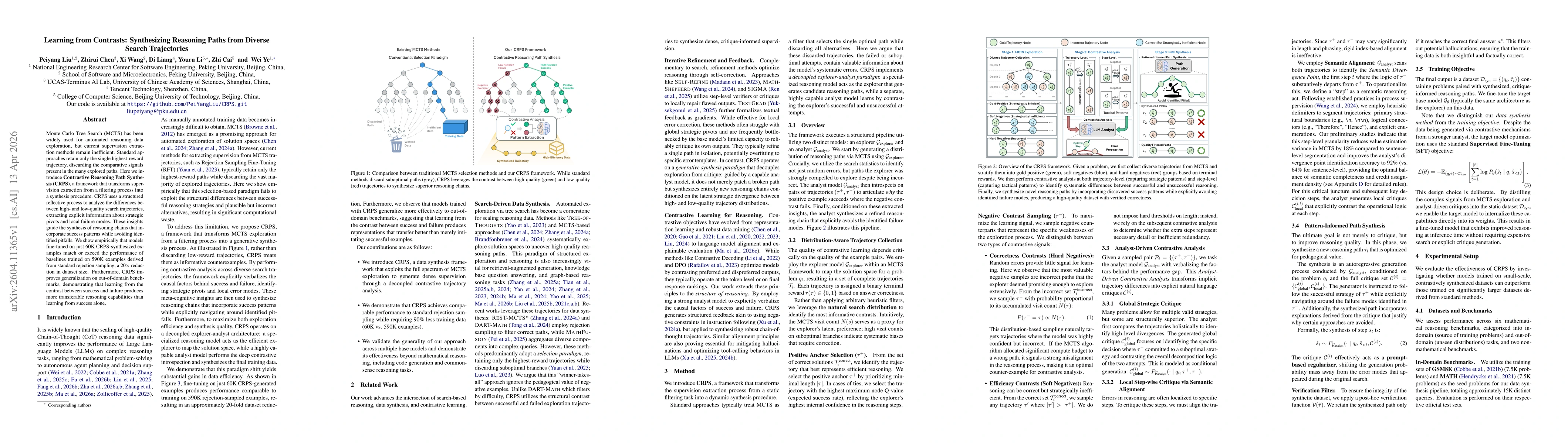 Thumbnail for Learning from Contrasts: Synthesizing Reasoning Paths from Diverse Search Trajectories