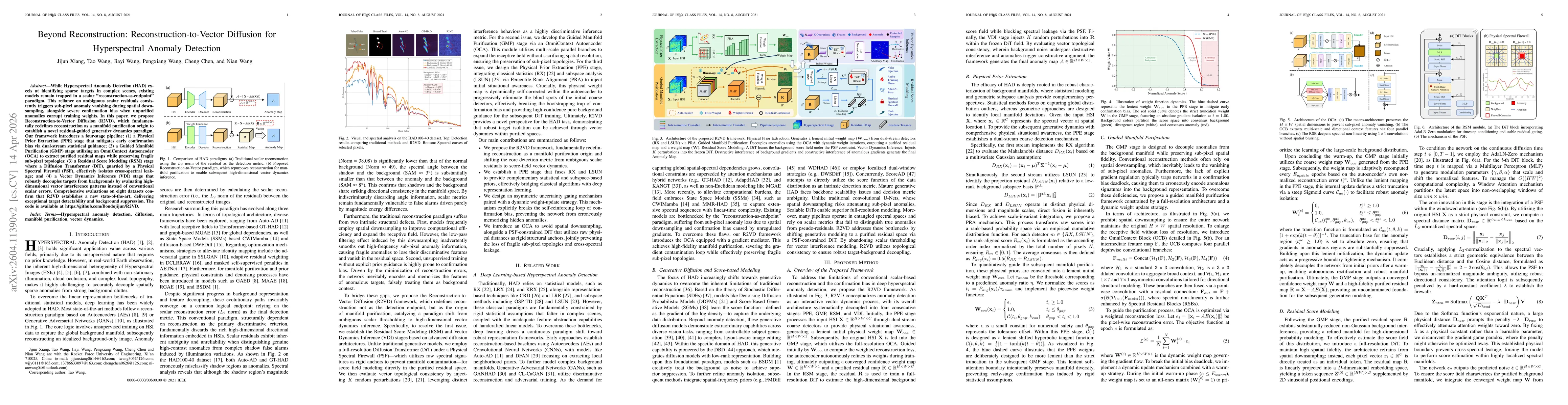 Thumbnail for Beyond Reconstruction: Reconstruction-to-Vector Diffusion for Hyperspectral Anomaly Detection